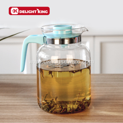 Hot Water Clear Glass Teapot Customizable Logo